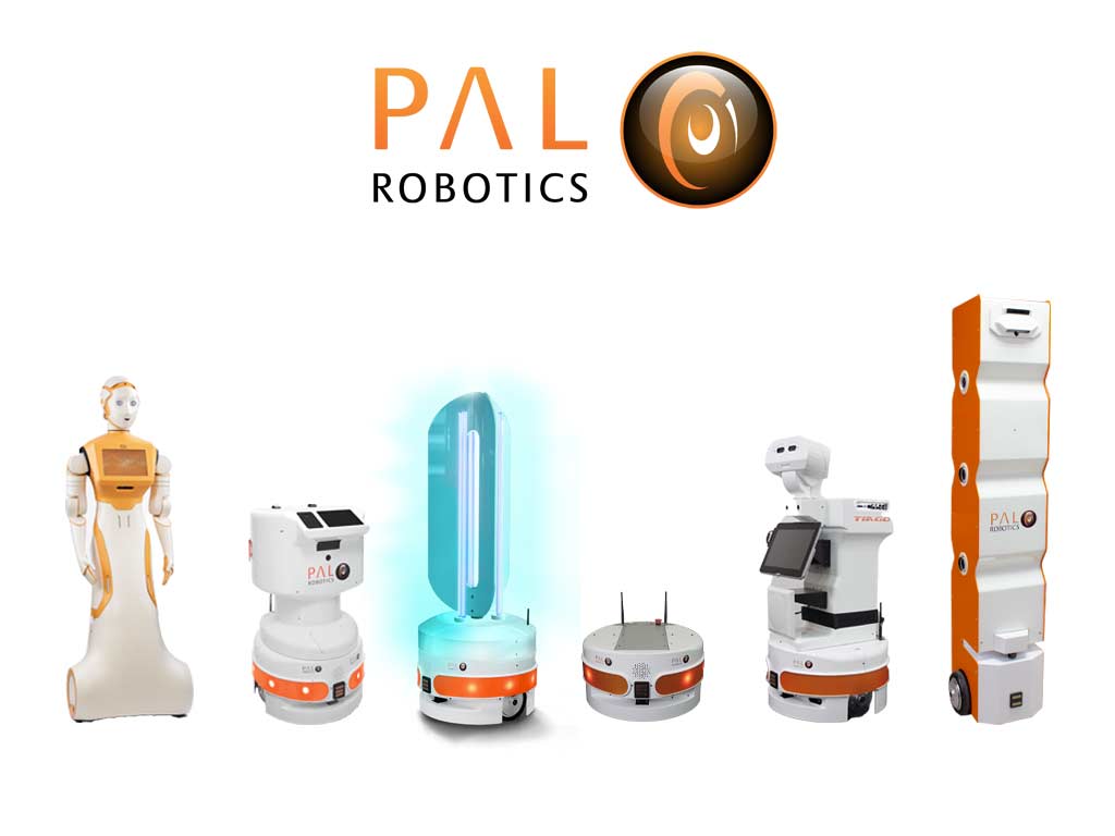 The PAL Robotics product line showing all of the robots