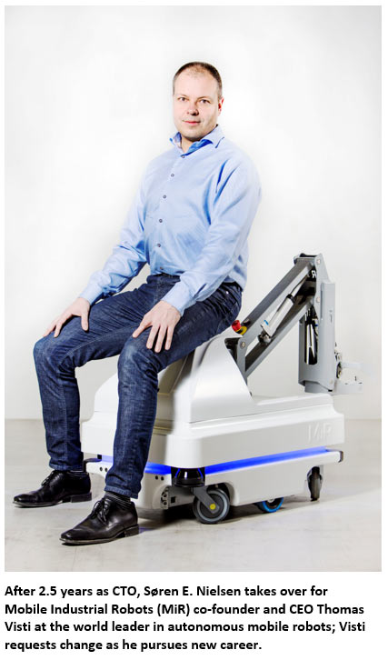 Portrait of Soren Nielson on a MIR Robot