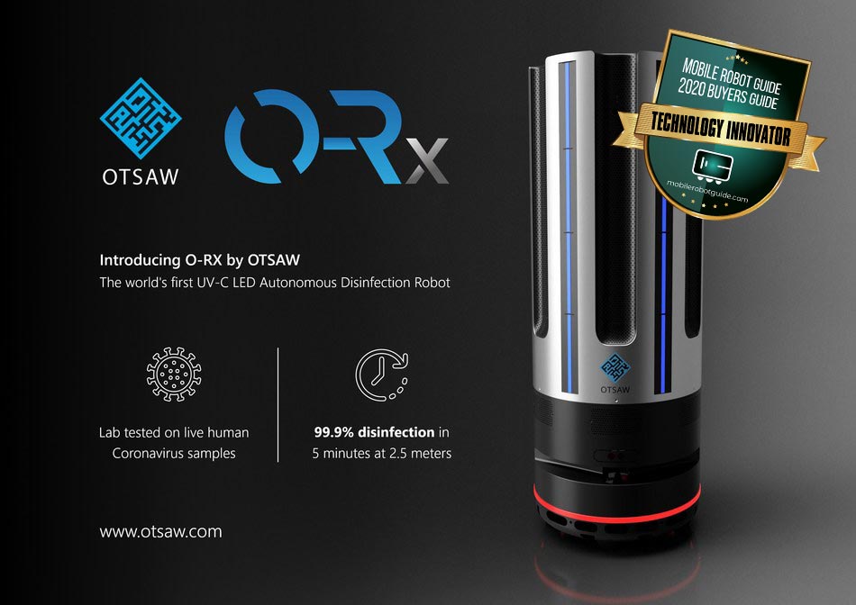 The OTSAW OR-X disinfection solution uses LED-based UV lights to kill and control the coronavirus. (Image courtesy of OTSAW)