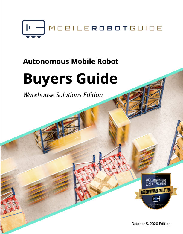 Mobile Robot Guide Warehouse Solutions Buyers Guide cover October 2020 release
