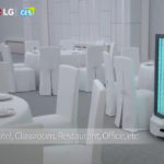 Image of LG reveals Cloi UVC germ fighting robot