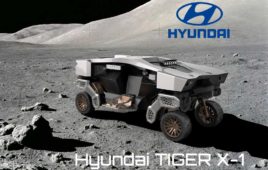 Hyundai TIGER X-1 UMV on the moon