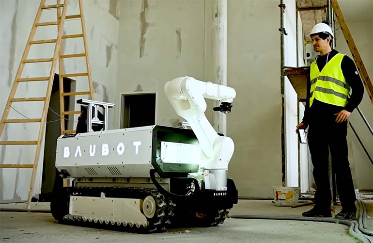 Baubot construction robot