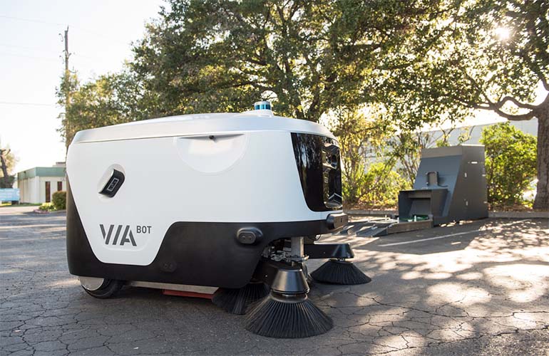 ViaBot RUNO autonomous mobile sweeping robot