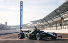 INDY Autonomous Challenge race car platform on the Indianapolis Speedway
