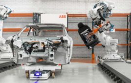 ASTI and ABB robots in a workcell