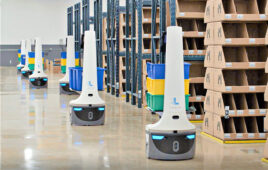 locus robots move in a warehouse