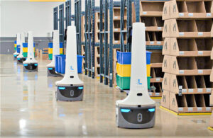 locus robots move in a warehouse