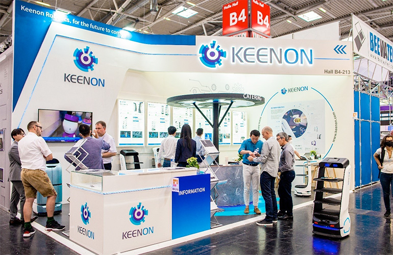 The Keenon Booth at Automatica 2022