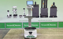 hero image of the new Forwardx Flex 60 SW amr, with two shelves.