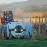 prosper autonomous tractor in a vineyard.