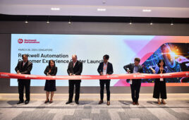 Rockwell Automation and delegates from Singapore and the American Chamber of Commerce open new innovation center.