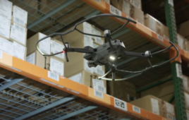 NFI tests Gather AI inventory drones.